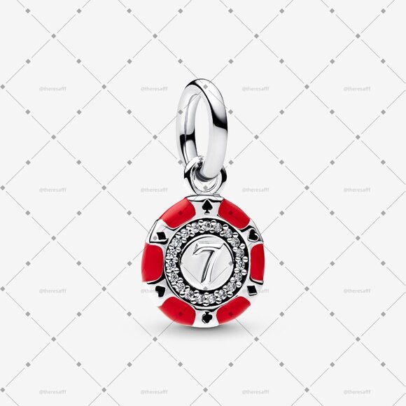 Pandora Lucky Chip Dangle Charm - Picture 1 of 4